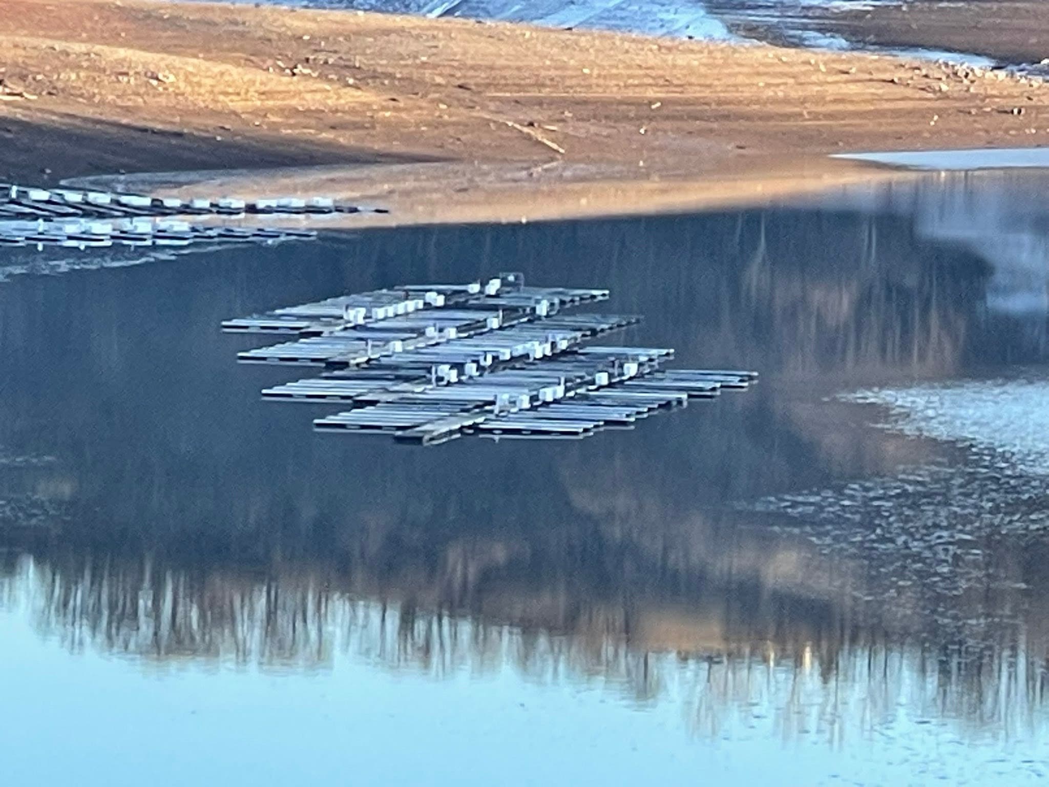 Marina docks viewed from the Great Crossings Bridge